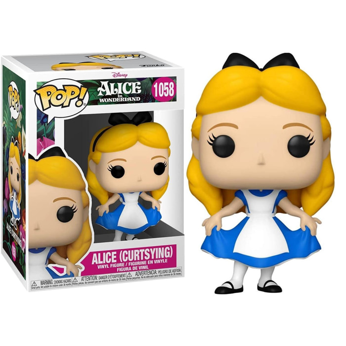 Alice nel Paese delle Meraviglie 70th Anniversario Disney Funko POP Figura Alice fa un Inchino 9 cm