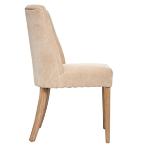 Chaise "Livia" - beige lin