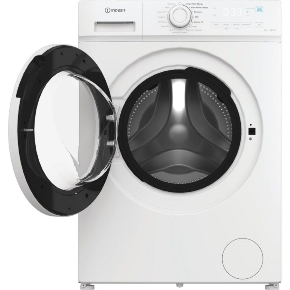 Lave linge hublot INDESIT IMA864MYTIMEFR - 8 kg - 1400 tr/min - Classe A - Moteur induction