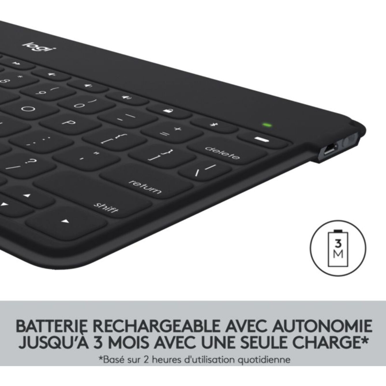 Clavier sans fil LOGITECH Keys-To-Go - Rose