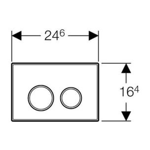 Pack Geberit  DuoFix 320 + Plaque de Commande Sigma 20 Blanc Chrome (SETUP320-PRO5)
