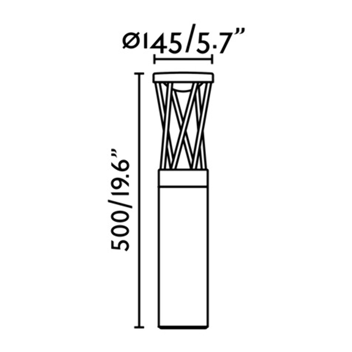 TWIST 500 Baliza gris oscuro
