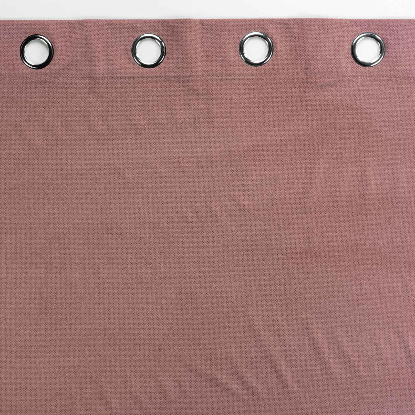 Rideau d'ameublement en velours reliefé - Rose