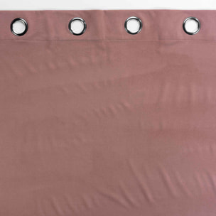 Rideau d'ameublement en velours reliefé - Rose