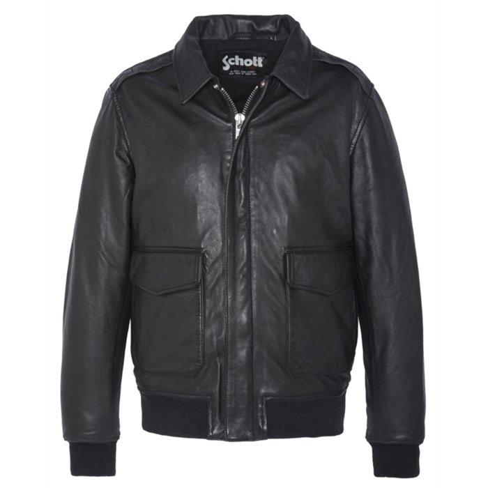 LCFLIGHTWXPILOT JACKET WITH BADGESSchott NYC P/EBLACK