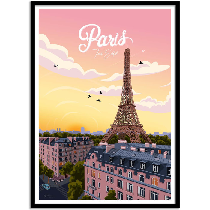 Affiche - Paris Tour Eiffel - Benoit Collet