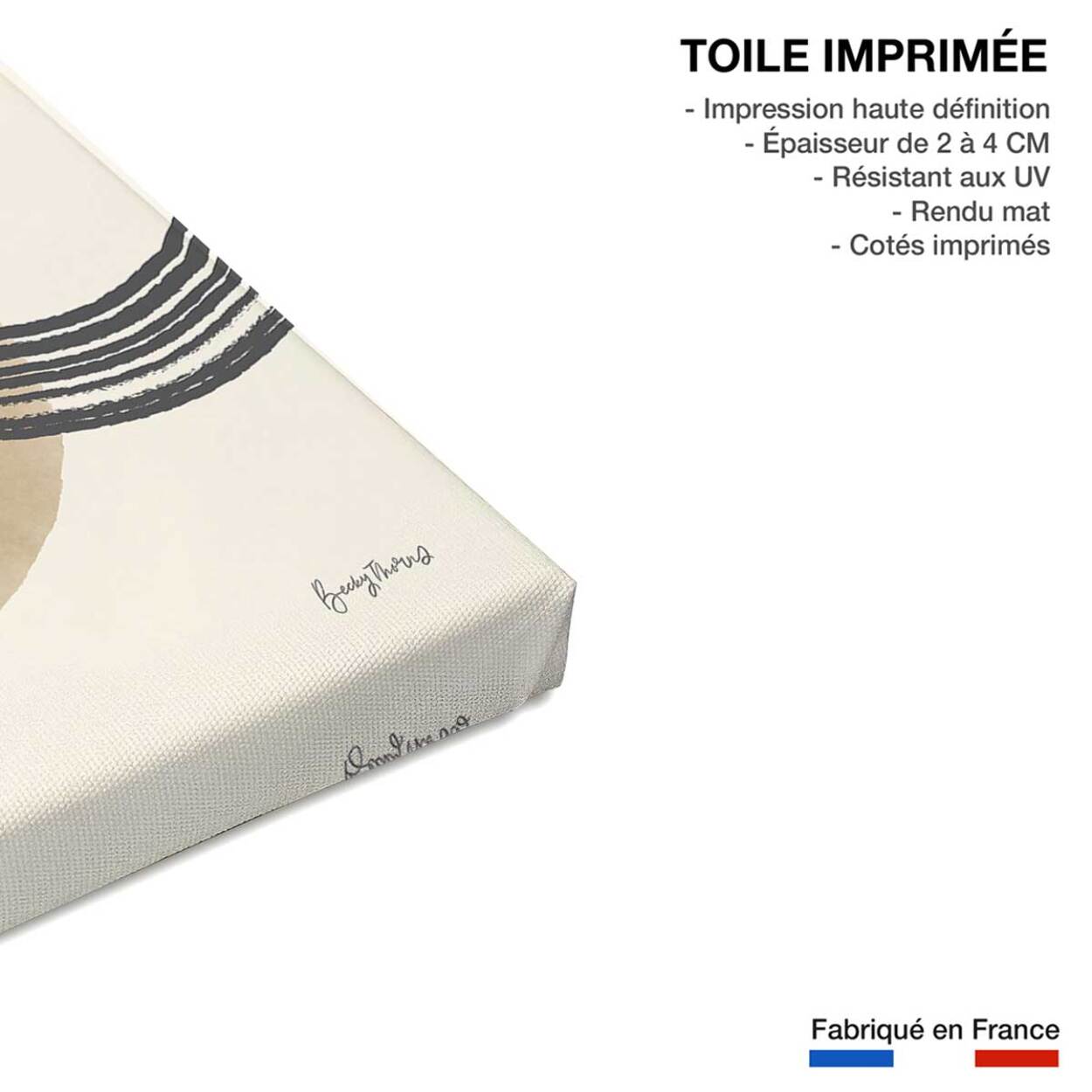 Tableau abstrait des années 50 Toile imprimée