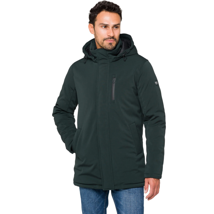 Parka NUSAKAN imbottito impermeabile verde scuro