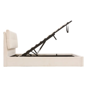 Lit coffre Soa rectangulaire 160x200cm blanc