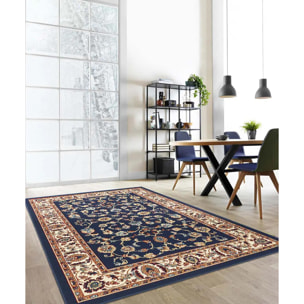 Tappeto Classsico Motivo Persiano Blu