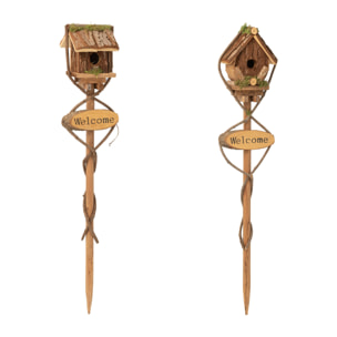 J-Line nichoir - bois - naturel - small - 2 pcs