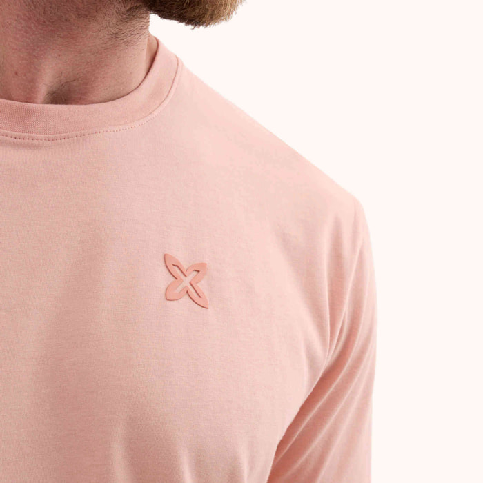 Camiseta Básica Algodón Orgánico Melocotón ESSENTIALS T-SHIRT PEACH