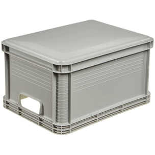 Caja de almacenaje, color gris claro