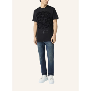 PHILIPP PLEIN Printed Round Neck T-Shirt Dragon