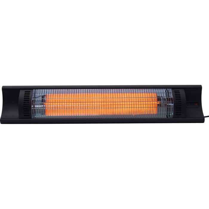 Chauffage électrique radiant en fibre de carbone "Bola" - 2000W - Noir