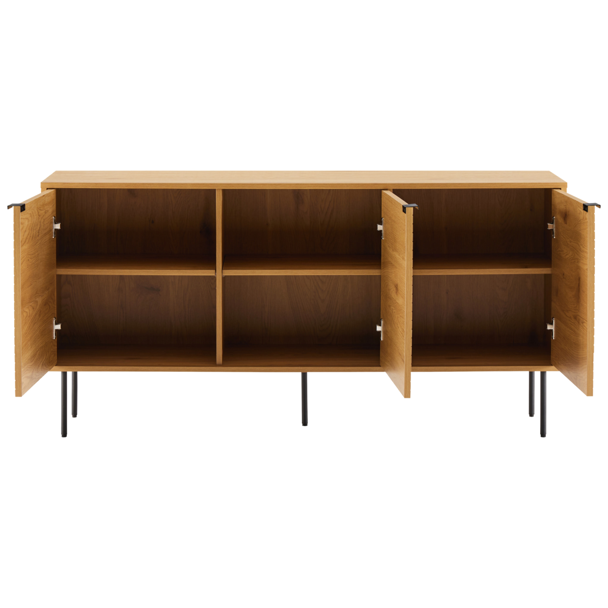 Buffet en bois 3 portes 150cm STINNA