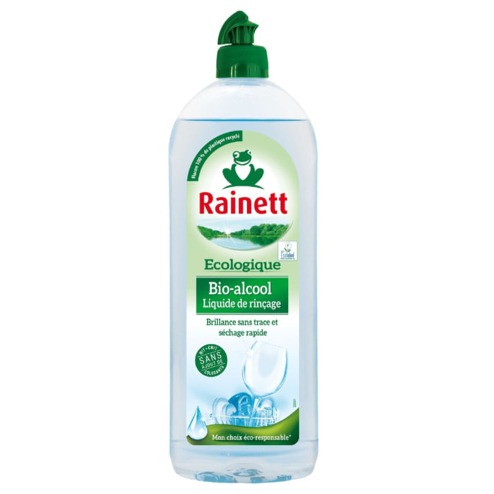 Pack de 10 - Rainett - Liquide de Rinçage Ecologique Bio-Alcool 750ml