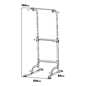 Ikarus - Stazione da fitness multifunzione per trazioni, power tower