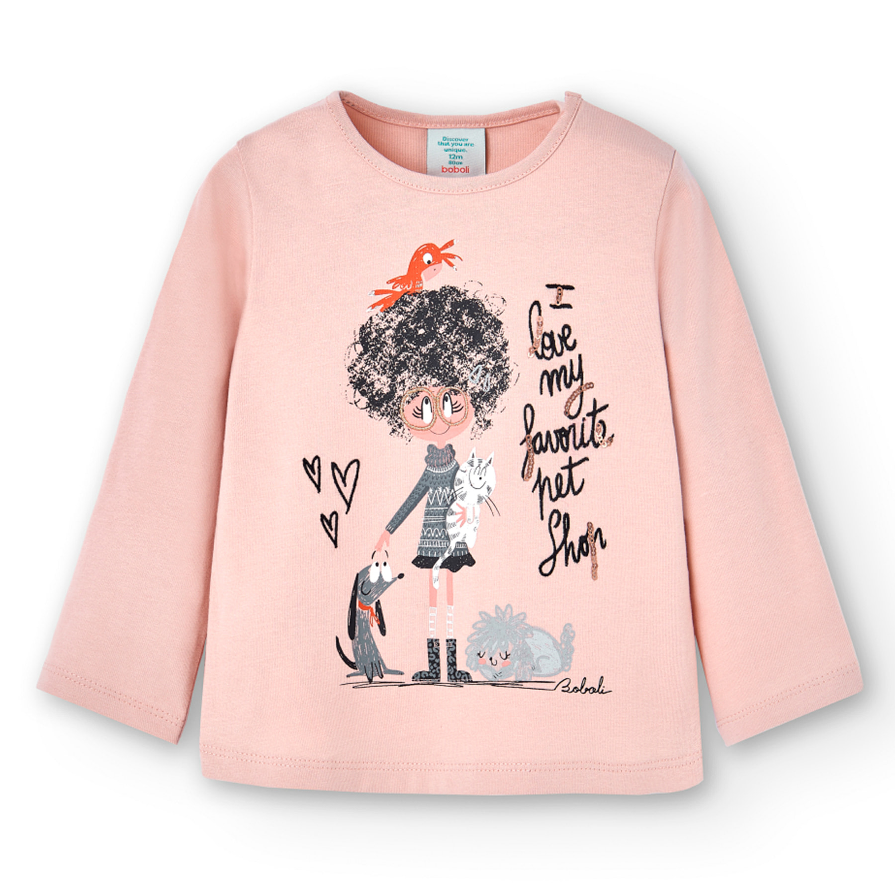 Camiseta punto de bebé niña