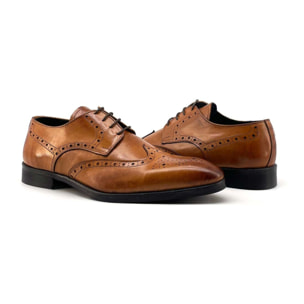 Zapatos Oxford para Hombre - Duca di Morrone Valerio Leather Brown