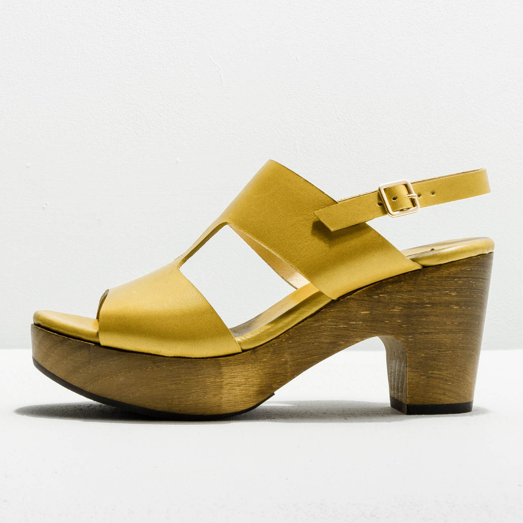 Sandalias con tacón S3270 RESTORED SKIN SAUCE/ ST.LAURENT SANDAL color Sauce