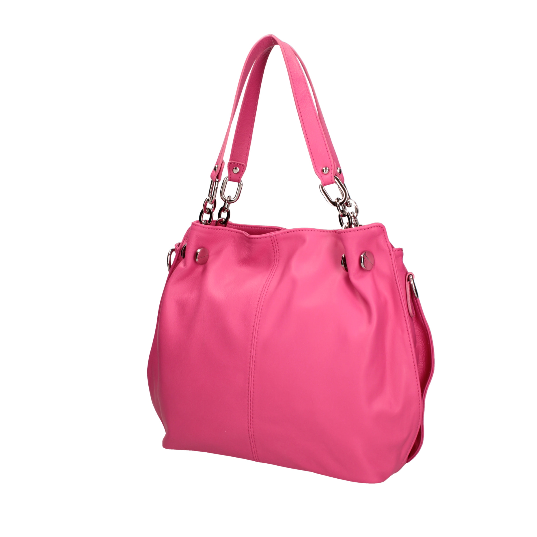 Borsa a spalla da donna In Vera pelle Made in Italy 38x30x12 cm