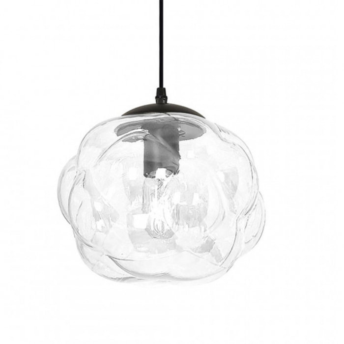 Suspension en verre opale transparent – CHAMPI