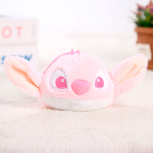 Monedero extrasuave. Diseño de monstruito rosa. 10 cm.