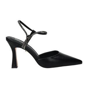 Décolleté sling back Donna Tata Italia Nero