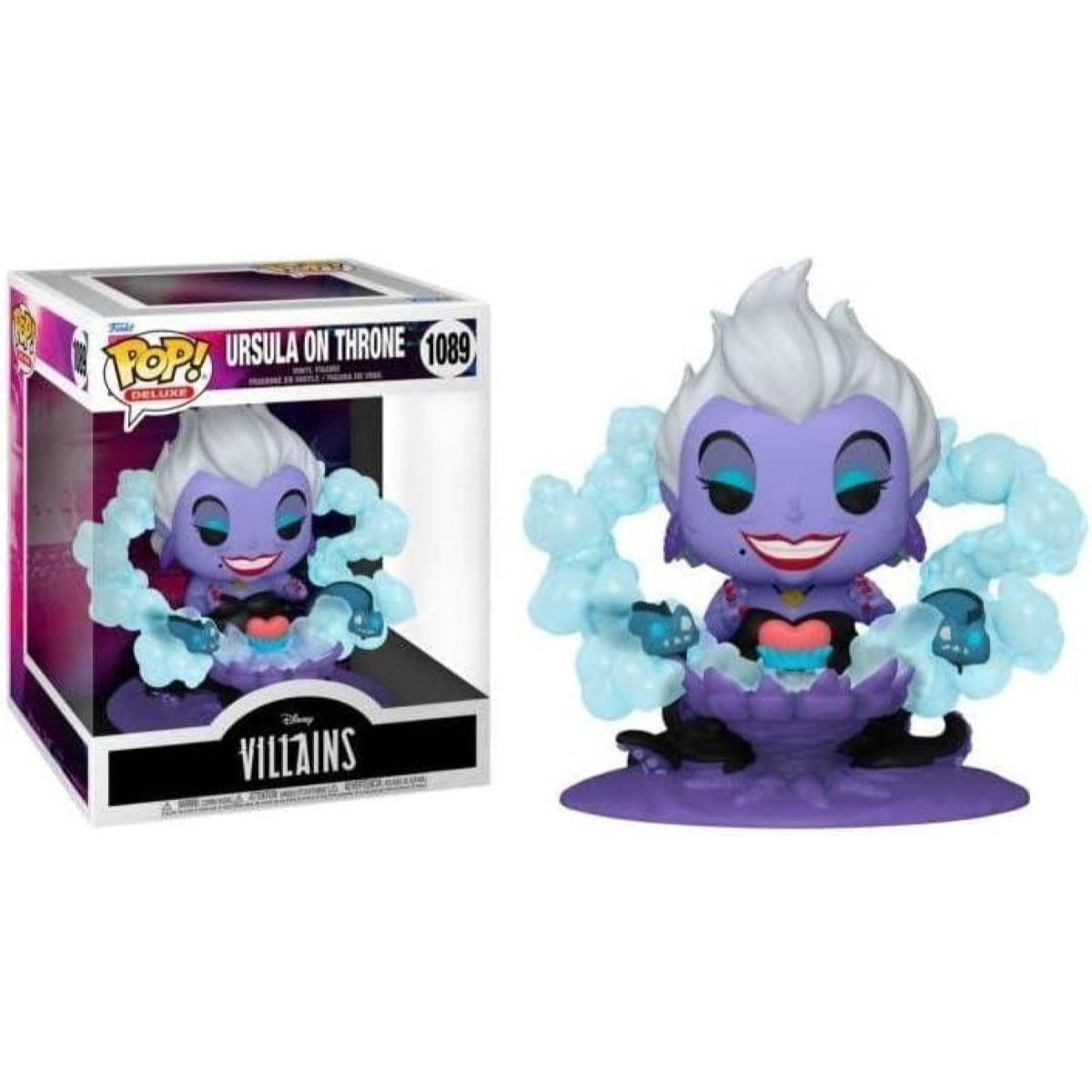 Disney Villains Funko Pop! Deluxe Vinile Figura Ursula sul Trono 9 Cm