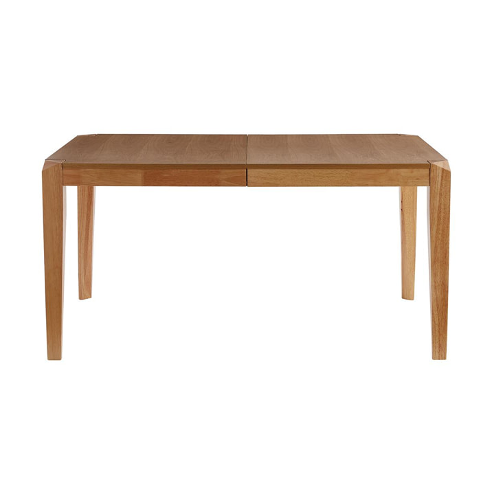 Table extensible rallonges intégrées rectangulaire en bois clair L150-180 cm BOLLY