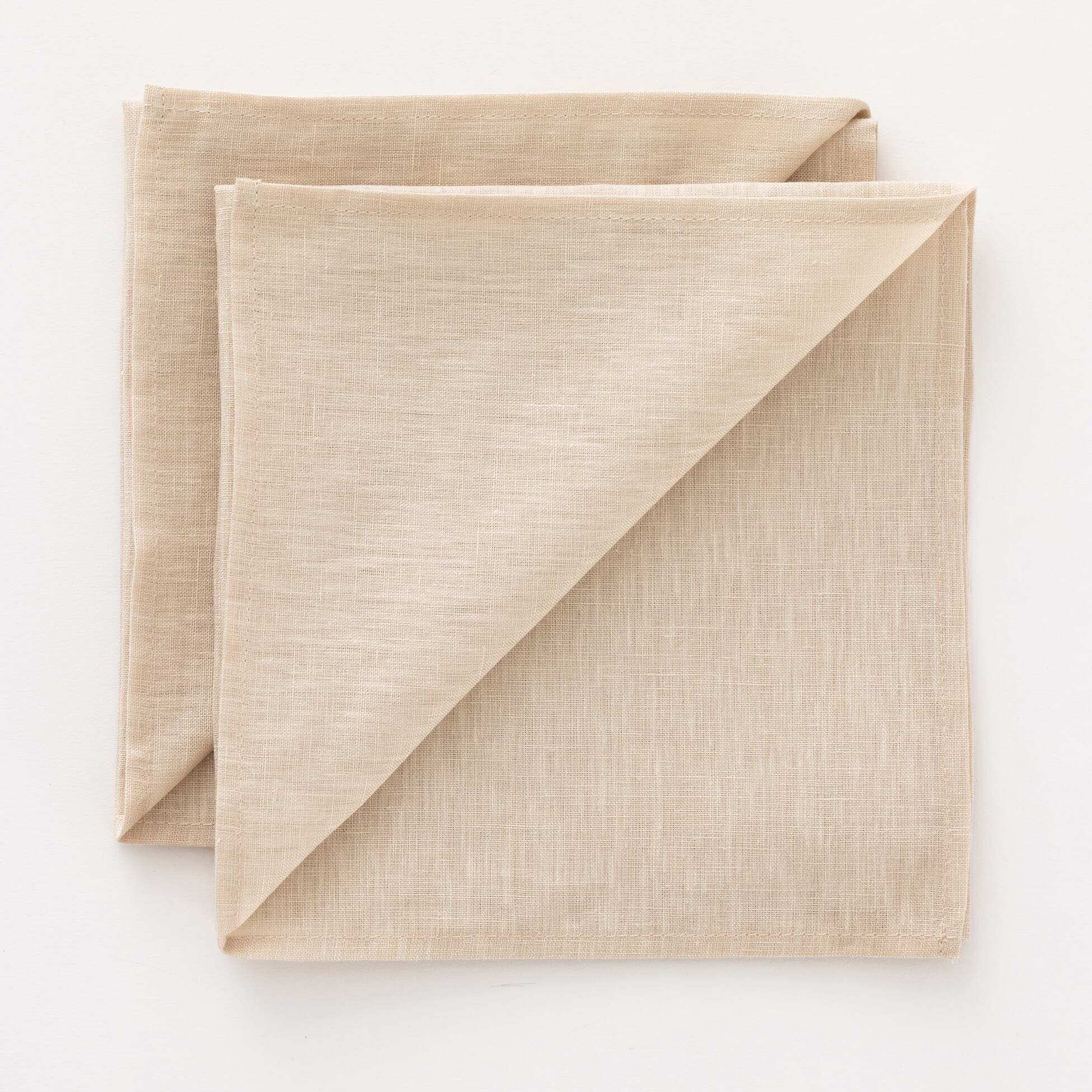 Pack de 2 serviettes 100% lin Fresno 50x50 cm