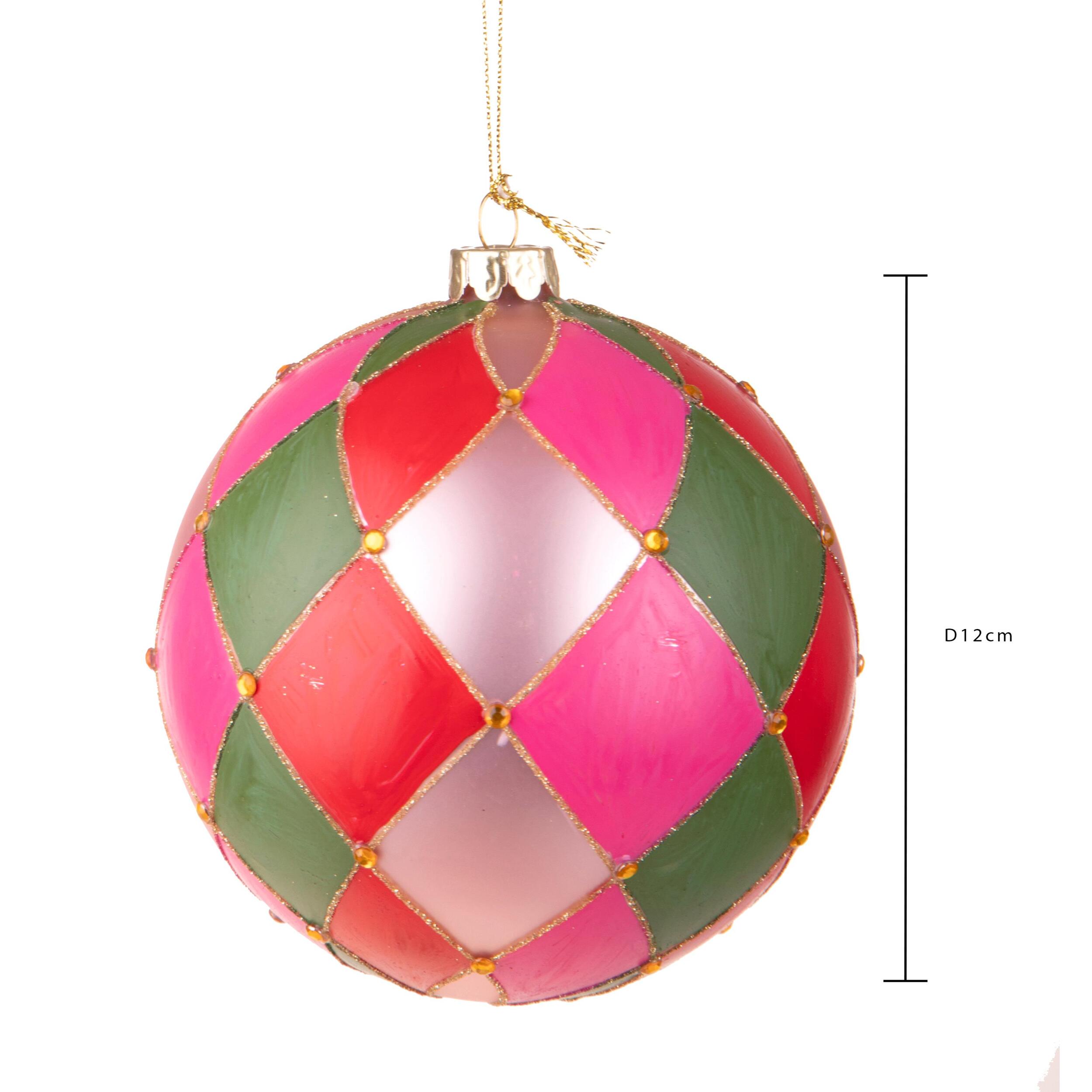 Sfera Carosello Natale - Pezzi 2 - Colore Multicolore - 12x12Hx12cm - Bianchi Dino