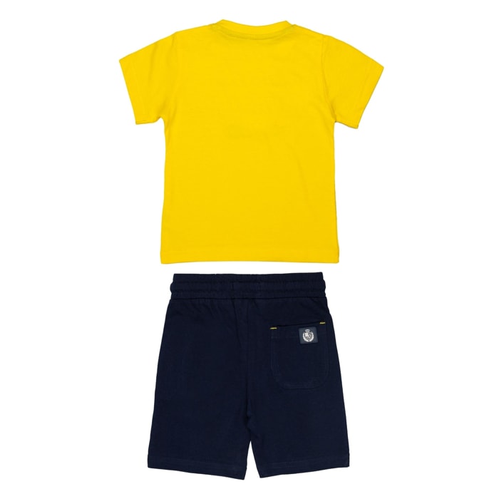Set t-shirt e shorts jersey Polo Club St Martin Giallo