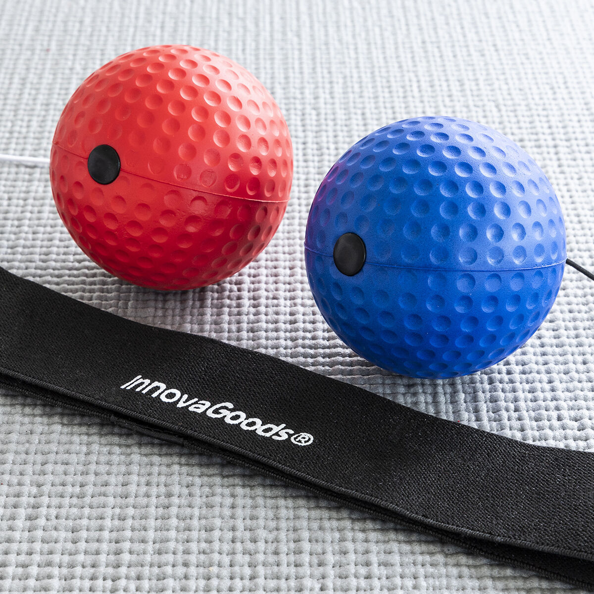 Pack Kit de Balles d’Entraînement et de Réflexe et Machine de Boxe Musicale Rechargeable InnovaGoods