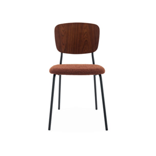 Chaise bouclette texturée (lot de 2) EMY