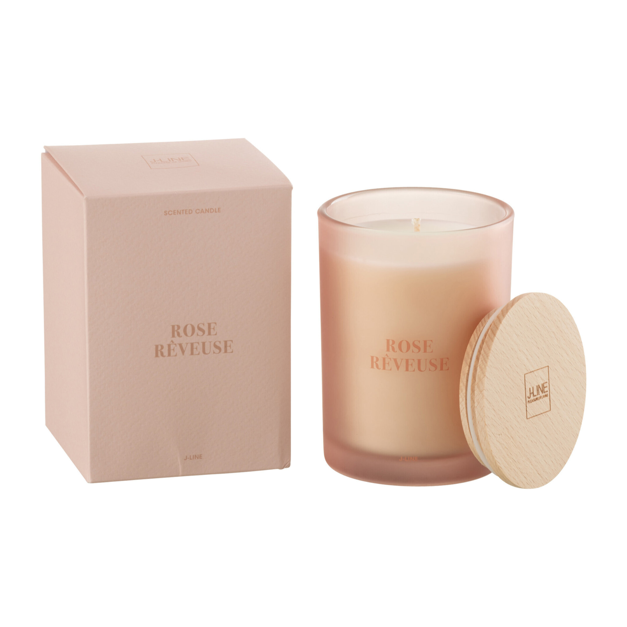 J-Line bougie parfumée Accords Essentiels - Rose Rêveuse - rose - 38H