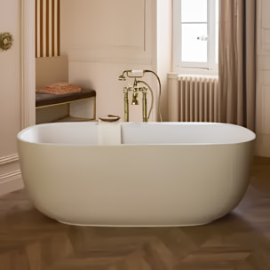 Baignoire îlot 170 x 80 cm Bastille Laque satinée Argile