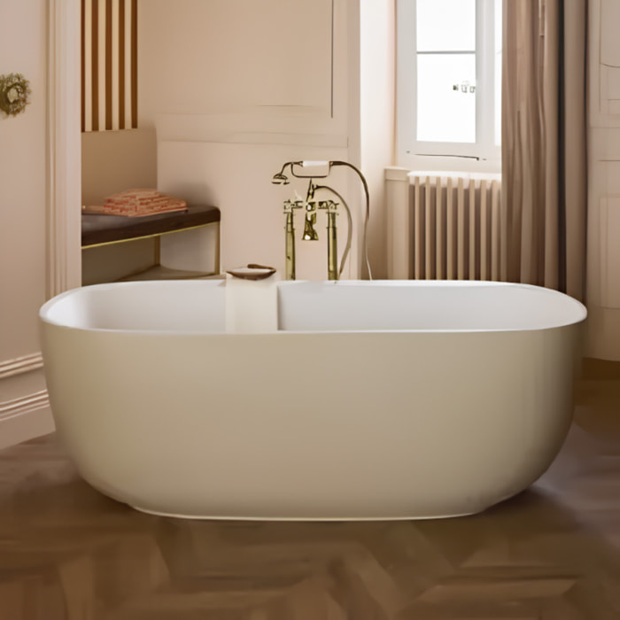 Baignoire îlot 170 x 80 cm Bastille Laque satinée Argile