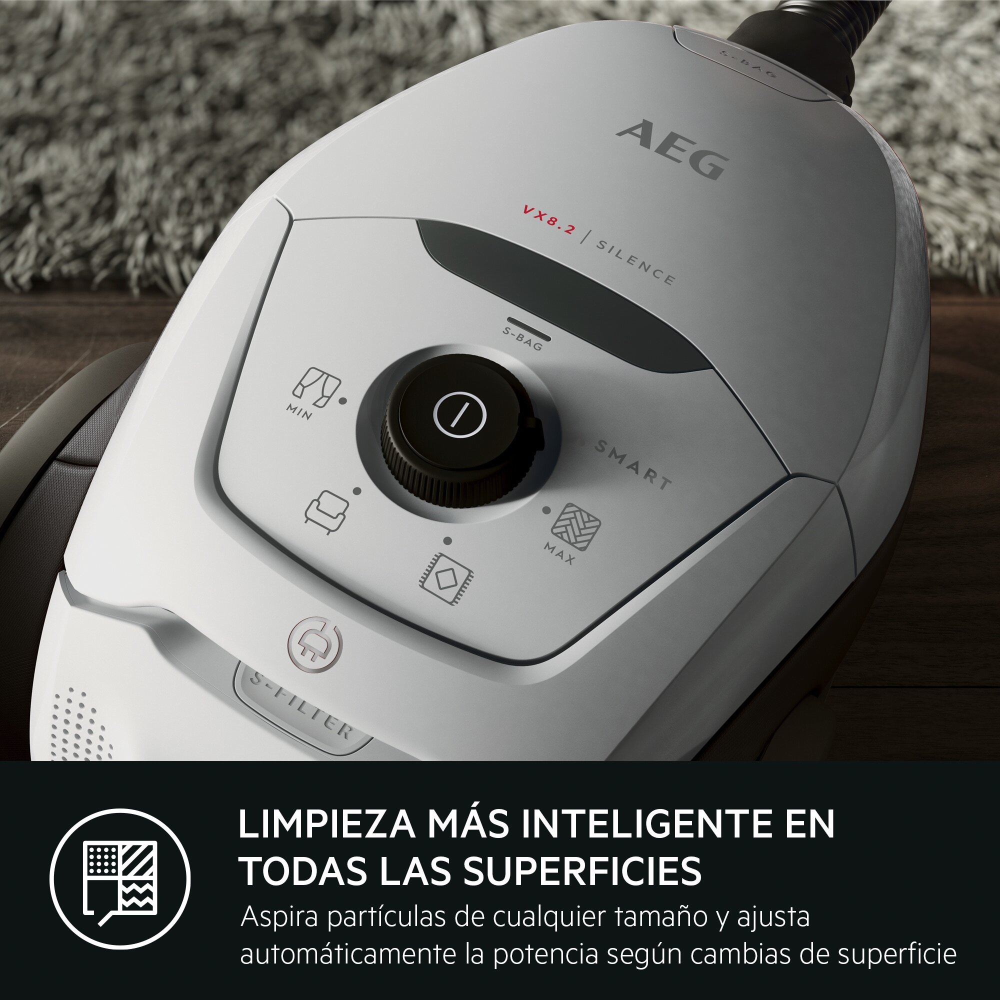AEG Aspiradora con bolsa VX8 de 600 W y 57 dB(A) VX82-1-2MG