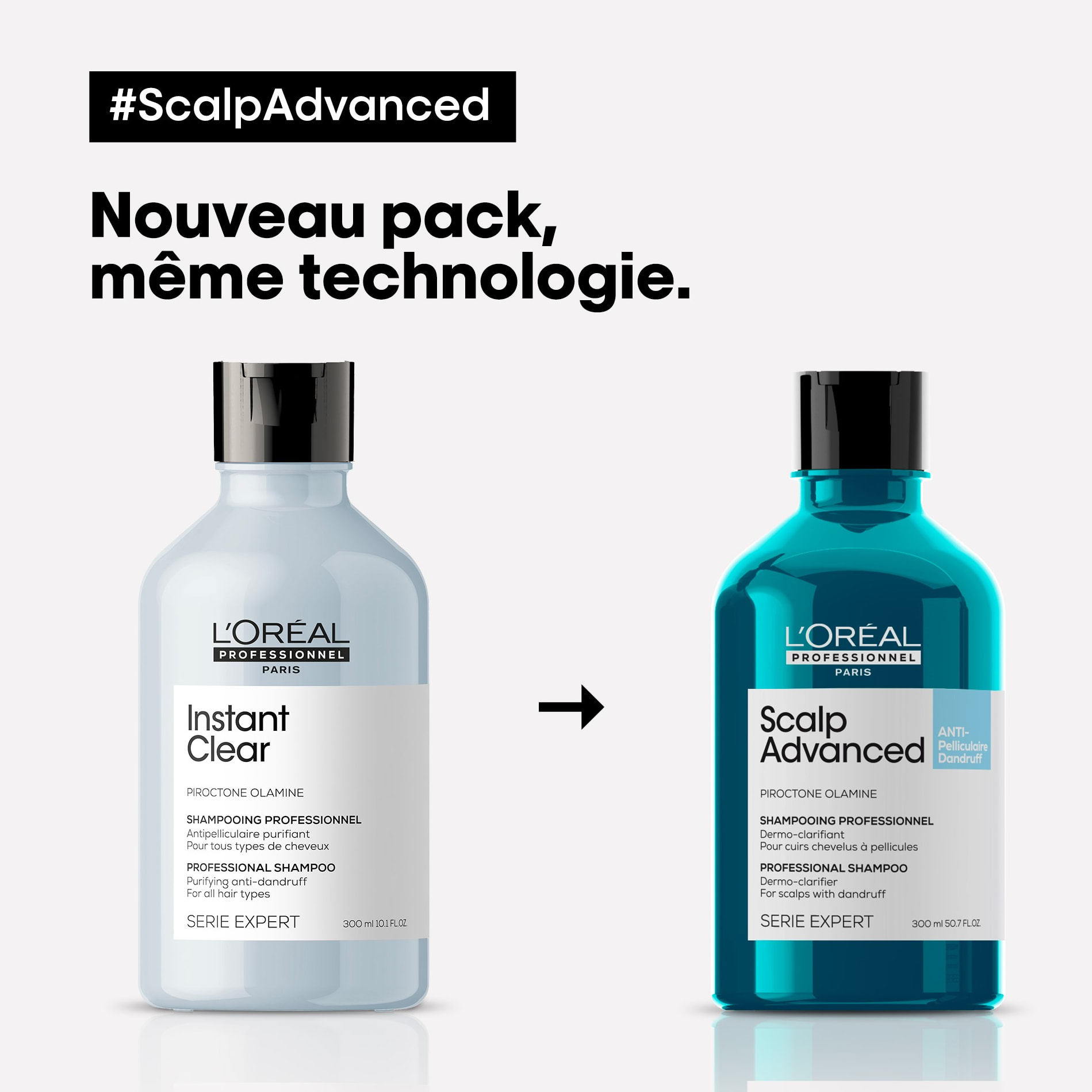 Shampoing Scalp Advanced Anti-Pelliculaire Dermo-Clarifiant 300ml - Serie Expert