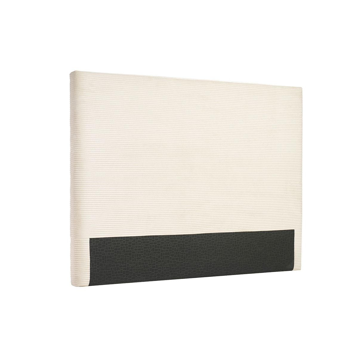 Tête de lit en tissu velours côtelé beige L160 cm YOLANDA
