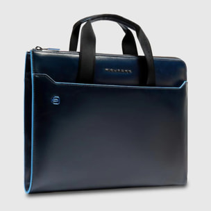 Piquadro Custodia in pelle porta pc con manici a scomparsa, tasca per AirPods®, schermata con protezione RFID