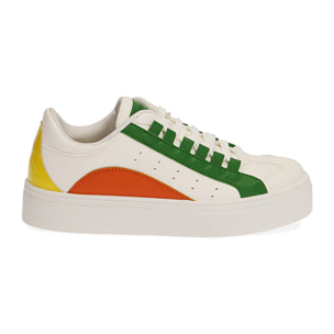 Sneakers bianco/verde