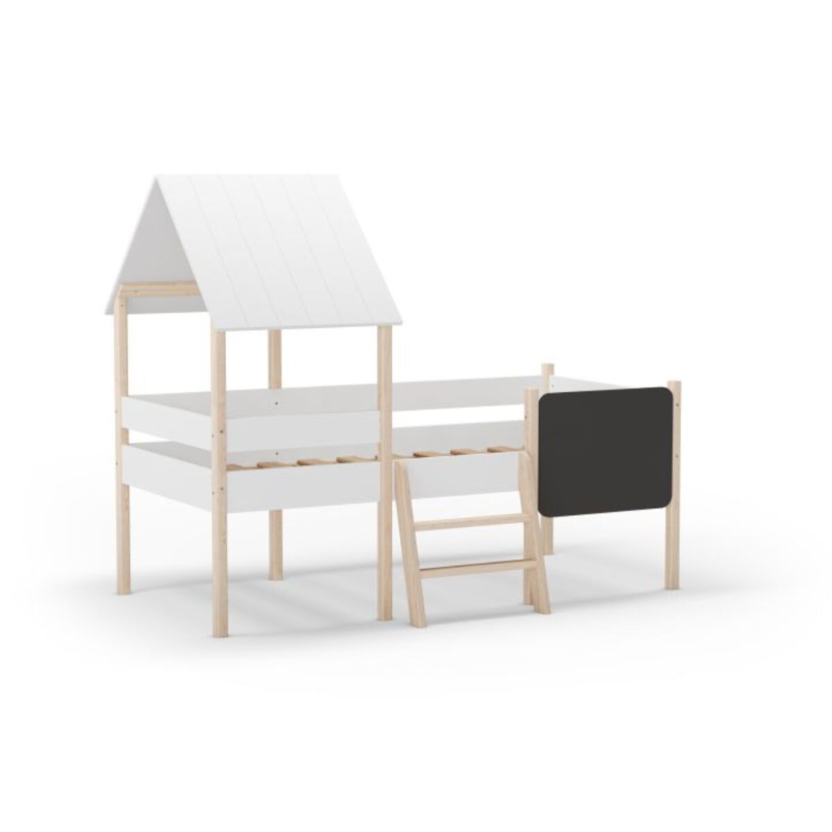 Cama cabaña Mokibed Blanco - Oak Soft