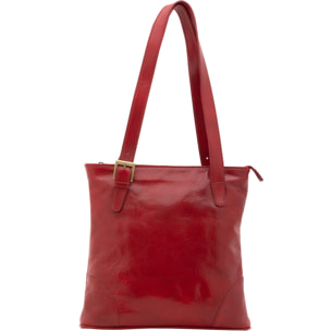 Borsa a spalla da donna - Modello False - 100% pelle - 33.0 x 35.0 x 8.0 cm