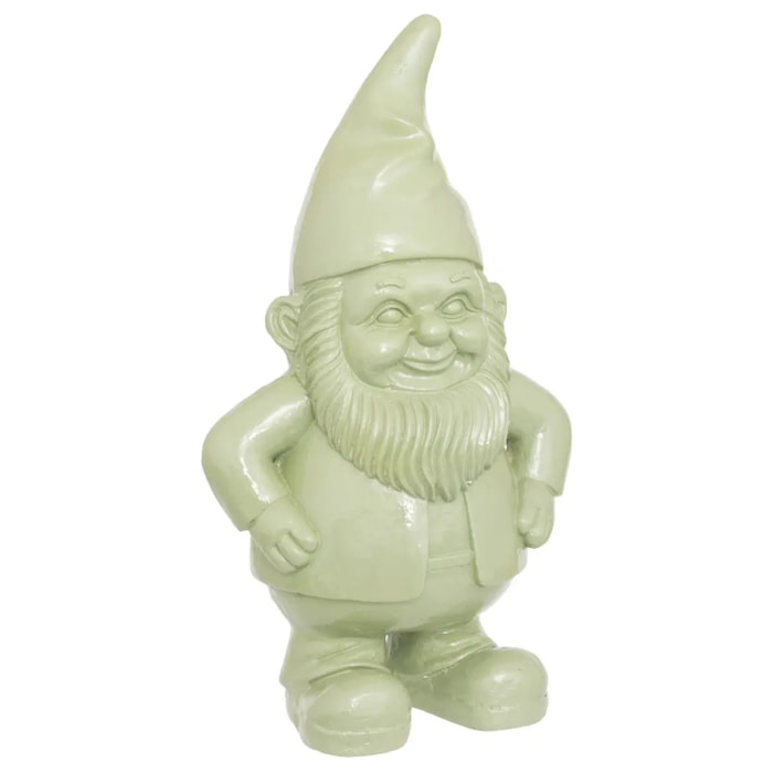 Statue nain de jardin déco extérieur Anao H.42cm résine assorti
