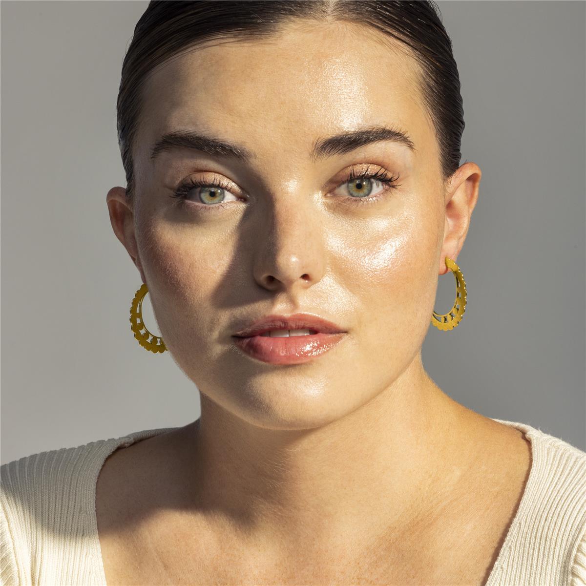 Pendientes Lux by Lux acabados oro 18k