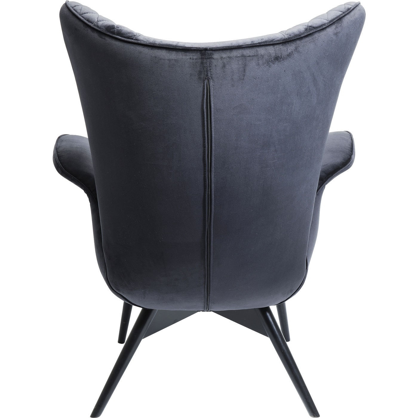 Fauteuil Tudor velours noir Kare Design