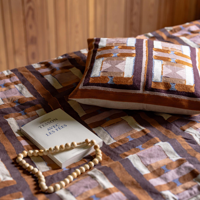 Coussin brodé Taho